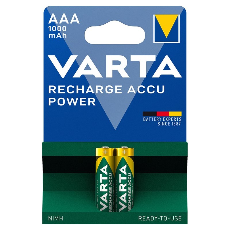 PACK 2U/ PILA HR3 RECARGABLE AAAR1000mAh