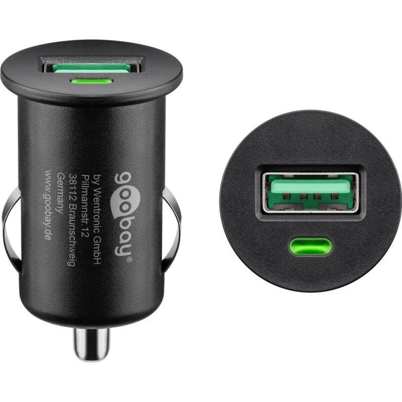 ALIMENTADOR MECHERO USB 3A QC3.0 RAPIDO