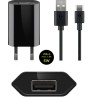 ALIMENTADOR 220V USB 1A+CABLE USB C 1M N