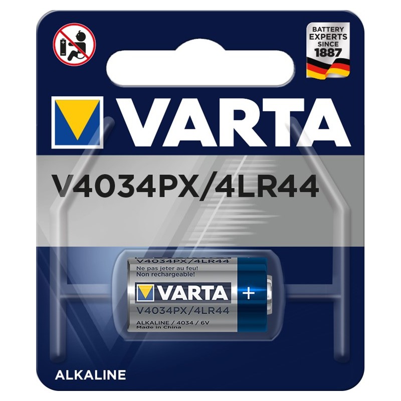 PILA ALKALINA 6V 4LR44 4034 VARTA 1u/