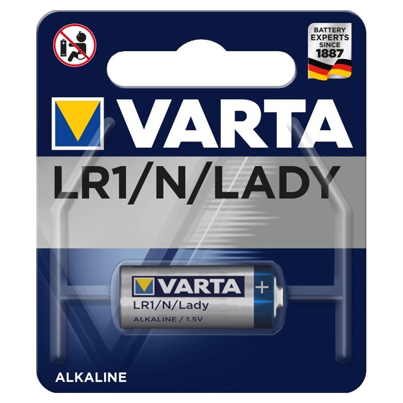 PILA ALKALINA 1,5V LR1/N LADY 4901 1u/