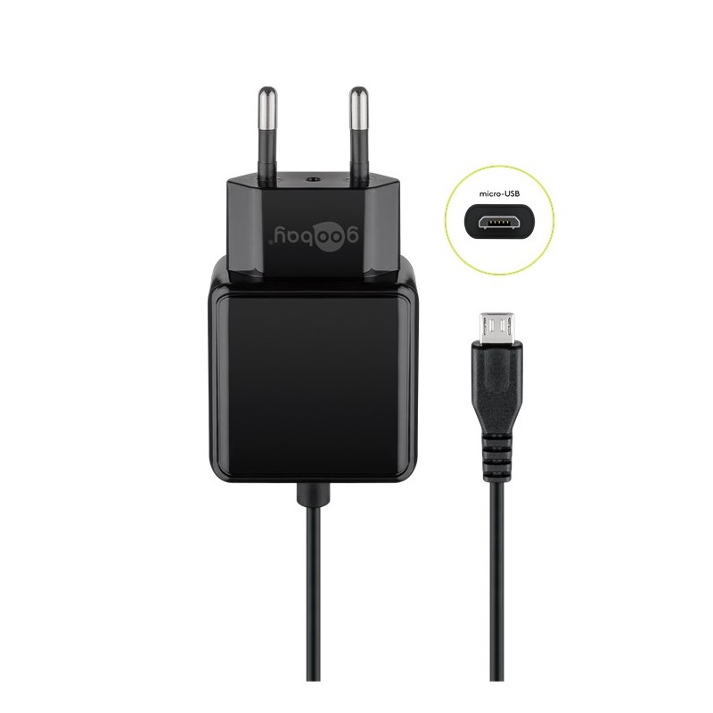 ALIMENTADOR 220V MICRO USB B 3A NEGRO15W