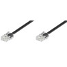CABLE TELEFONICO RJ45 (4P)M-M 1M NEGRO