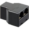 DUPLICADOR TELEFONICO RJ12H-2xRJ12H NEGR