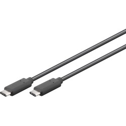 CABLE USB C M-M 2M NEGRO 3A 15W