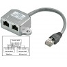 DUPLICADOR DE RED 1 RJ45 M-2XRJ45H 15cm