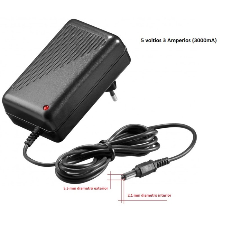 ALIMENTADOR UNIVERSAL 5V 3A 15W NEGRO