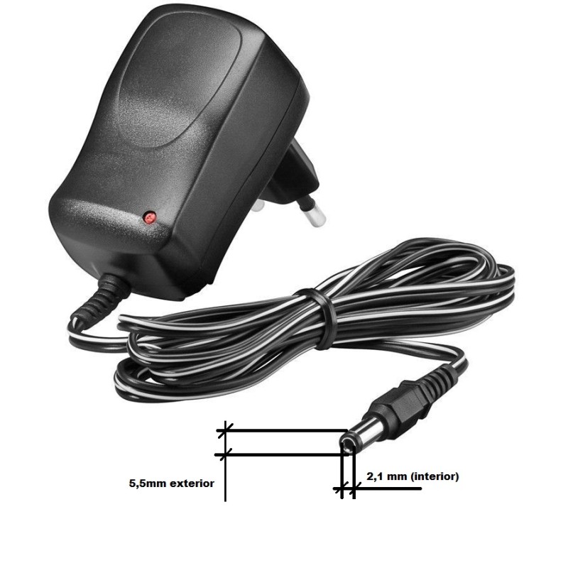 ALIMENTADOR UNIVERSAL 9V 2,25A 20W NEGR