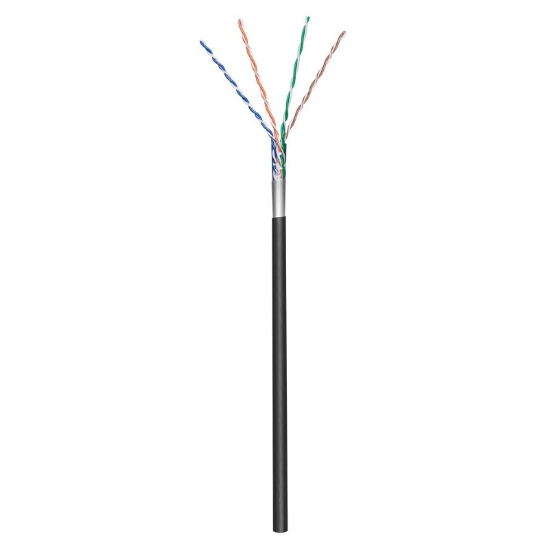 CABLE FTP CAT5E FLEXIBLE NEGRO EXTERIOR