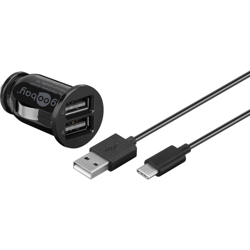 KIT ALIMENTADOR MECHERO 2xUSB+ CABLUSB C