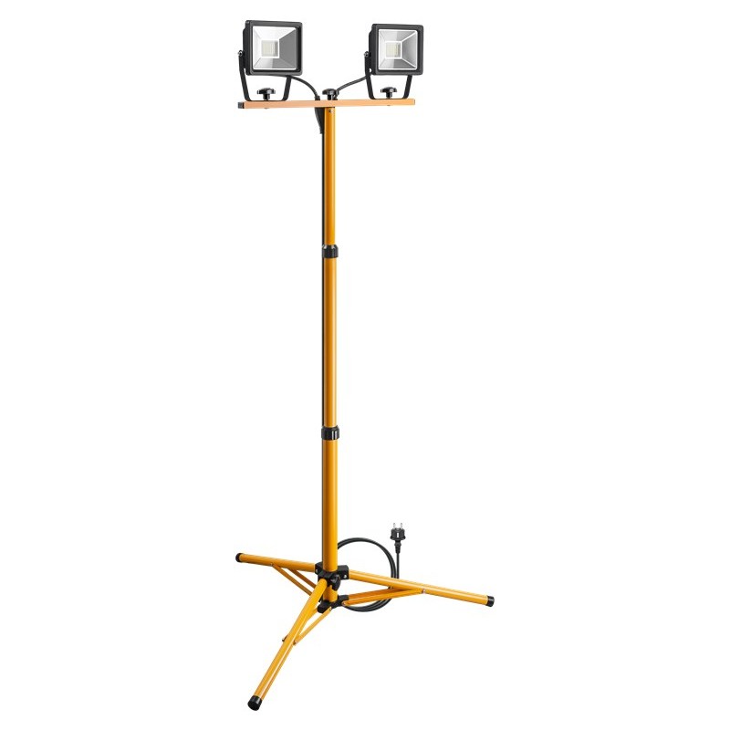 FOCO DOBLE LED PORTATIL+TRIPODE IP65 40W