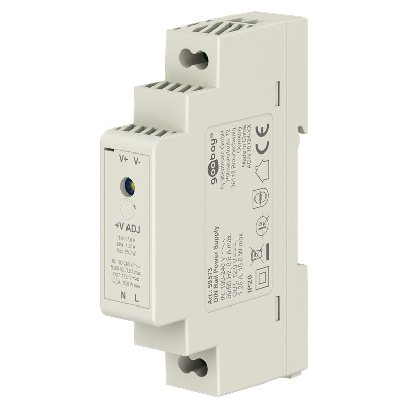 ALIMENTADOR CARRIL DIN 220V-12V 1.2A 15W