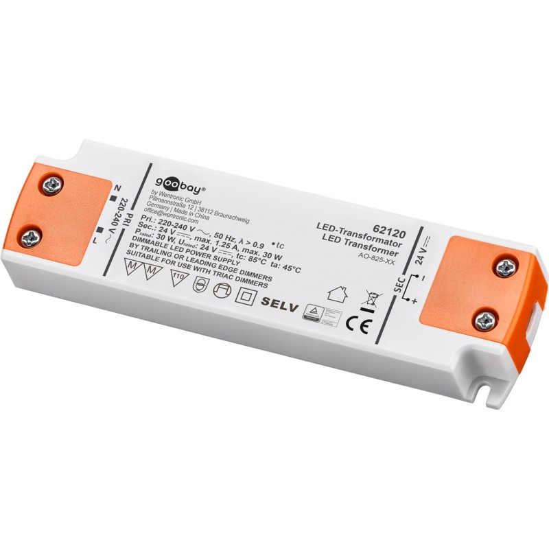 TRANSFORMADOR 220V AC-24VDC PARA LED 30W