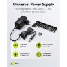 ALIMENTADOR UNIVERSAL 3-12V 1,5A 18W NEG