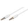 CABLE MINIJACK ST M-M 2M BLANCO SLIM