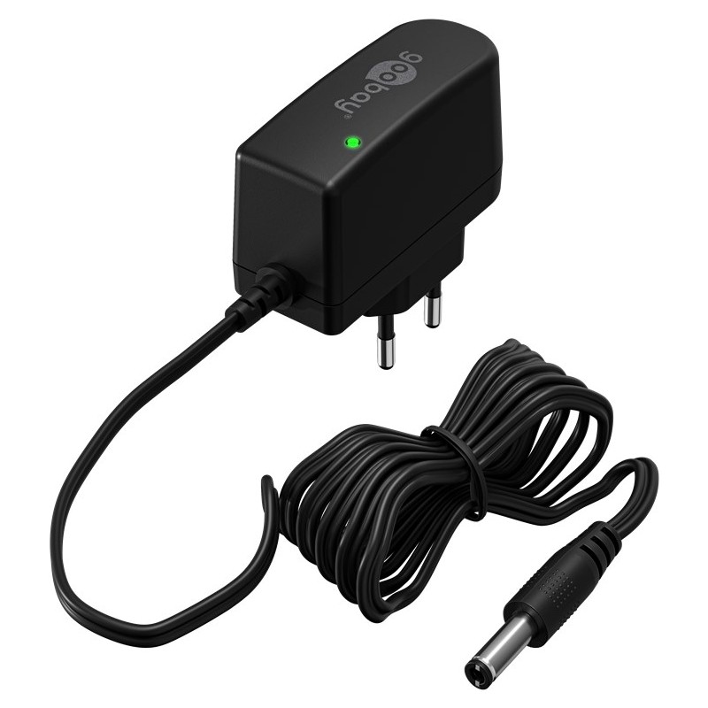 ALIMENTADOR UNIVERSAL 12V 1A 12W NEGRO