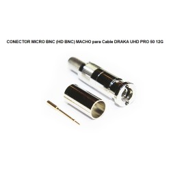 CONECTOR MICRO BNC MACHO UHD PRO 50 12G