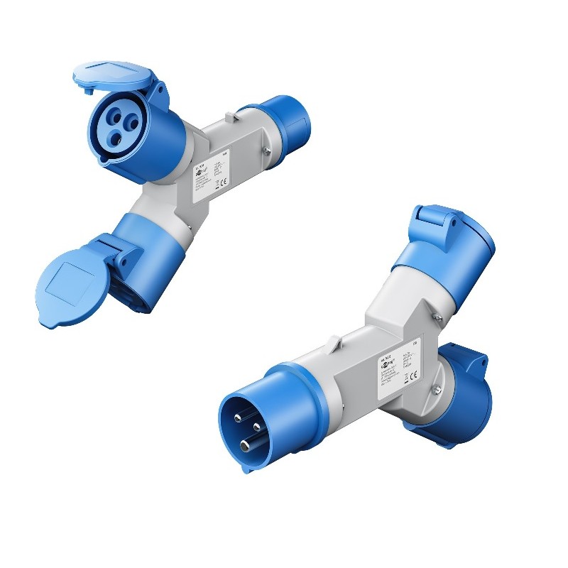ADAPTADOR CETAC 16A 2P+T M-2x16A 2P+T H