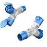 ADAPTADOR CETAC 16A 2P+T M-2x16A 2P+T H
