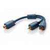 ADAPTADOR 1XRCA H A 2XRCA M CLICKTRONIC