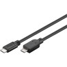 CABLE MICRO USB B 2.0 M-USB C M 1M NEGRO
