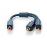 ADAPTADOR 1XRCA H A 2XRCA M CLICKTRONIC