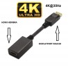 ADAPTADOR DISPLAYPORT M-HDMI H 15cm 4K30