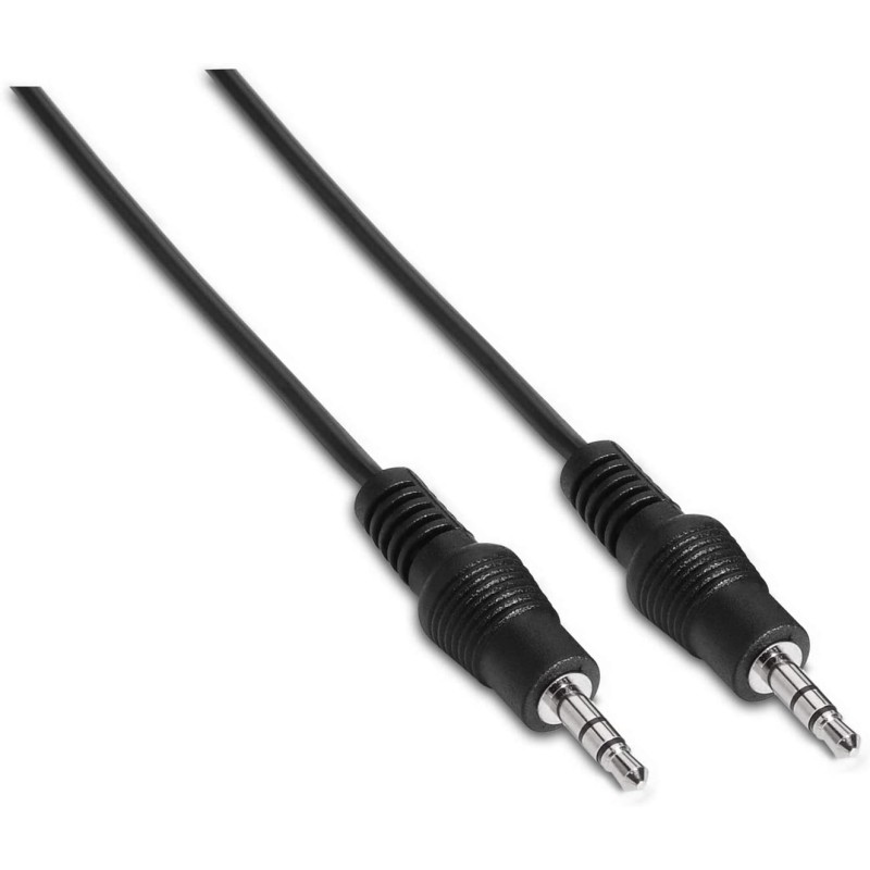 CABLE MINIJACK ST M-M 1,5M NEGRO SLIM