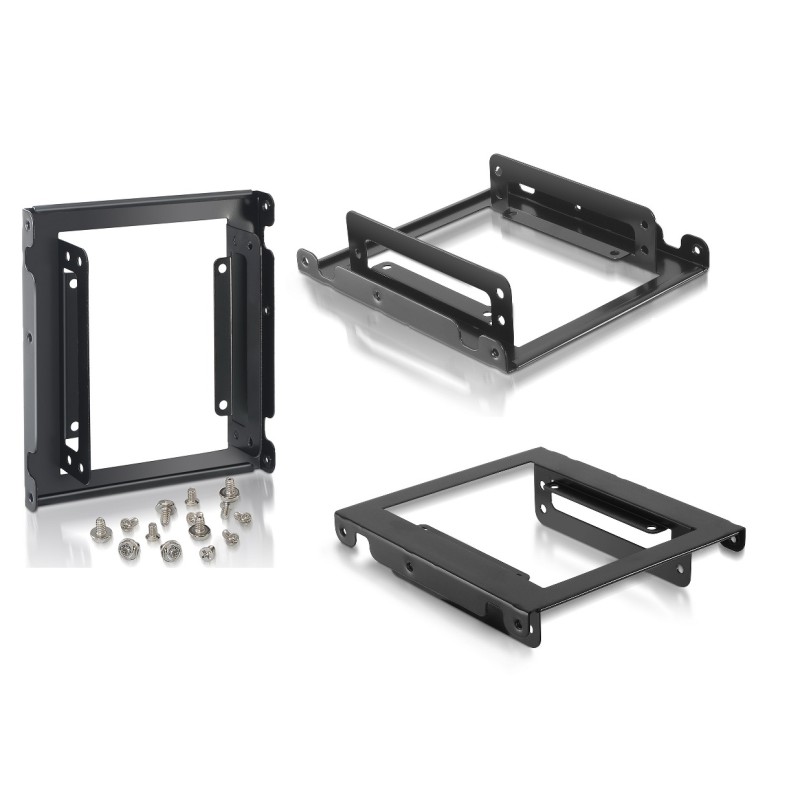 ADAPTADOR METALICO 3.5" a 2x2.5" HD SSD