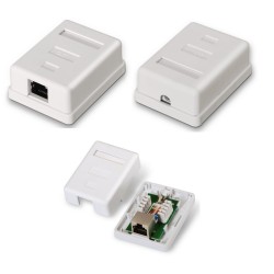 ROSETA SUPERFICIE 1xRJ45 FTP CAT6
