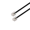 CABLE TELEFONICO RJ11 6/4 M-M 2M NEGRO