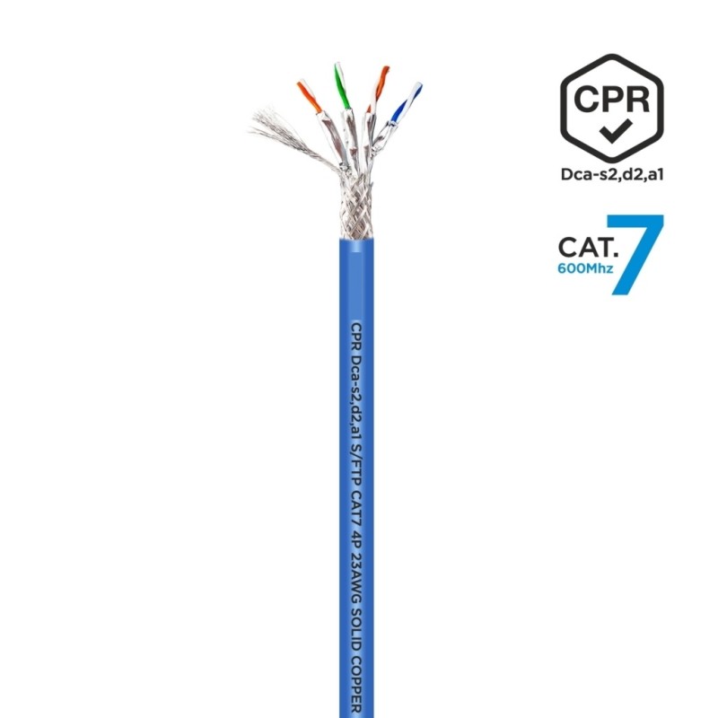 CABLE SFTP CAT7 10G RIGIDO AZUL LSZH
