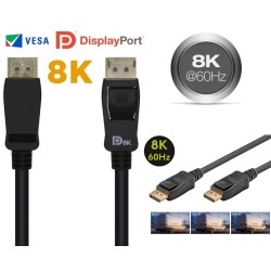 CABLE DISPLAYPORT M-M 8K...
