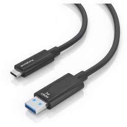 CABLE USB 3.2 A M-USB C M 25M AOC FIBRA