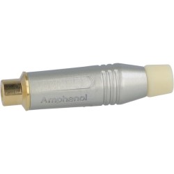 CONECTOR RCA HEMBRA BLANCO HQ NIKEL AM
