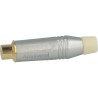 CONECTOR RCA HEMBRA BLANCO HQ NIKEL AM