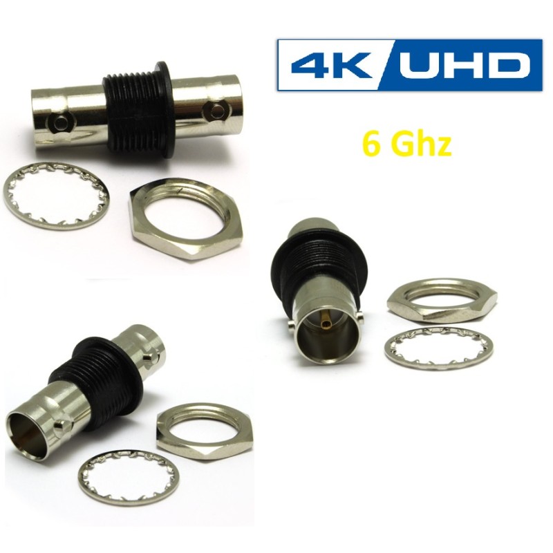 ADAPTADOR BNC H-H AISLADA 75Ohm HD 6GHz