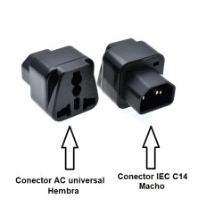 ADAPTADOR SCHUKO H UNIVERSAL- C14 MACHO