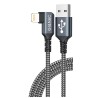 CABLE APPLE LIGHTNING Codo 90º-USB 2MTS