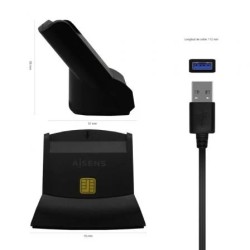 LECTOR DNI-e  EXTERNO USB 2.0 NEGRO