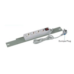 REGLETA 19" 6 TOMAS SCHUKO+INT BLANCA+SO