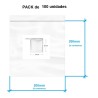BOLSA CIERRE ZIP 200X200mm TRANSPARENTE