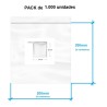 BOLSA CIERRE ZIP 200X200mm TRANSPARENTE