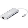 ADAPTADOR USB C M-HDMI H+RJ45+2XUSB+SD