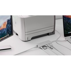 ADAPTADOR USB C M-HDMI H+RJ45+2XUSB+SD