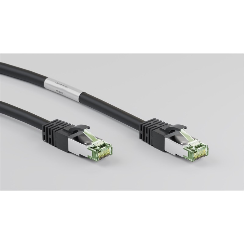 CABLE SFTP CAT8.1 RJ45 M-M 0,5M NEGRO LS