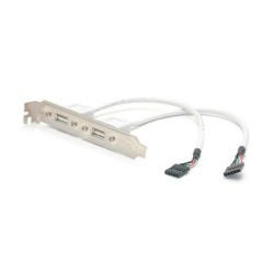 CABLE 2xUSB H a 2xMolex 4 pin H 25cm + S