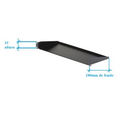 BANDEJA 19" 1U FRONTAL FONDO 180mm START