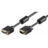 CABLE VGA M-H 25MTS NEGRO CON FERRITAS