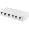 CAJA CONCENTRACION 6xRJ45 KEYSTONE VACIA